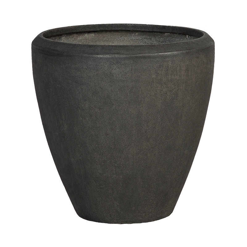 Vaso Baq Polystone Plain Couple Smoke