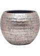 Vaso Baq Opus Hammered Globe Silver (with Liner)