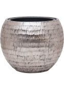 Vaso Baq Opus Hammered Globe Silver (with Liner)