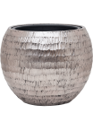 Vaso Baq Opus Hammered Globe Silver (with Liner)