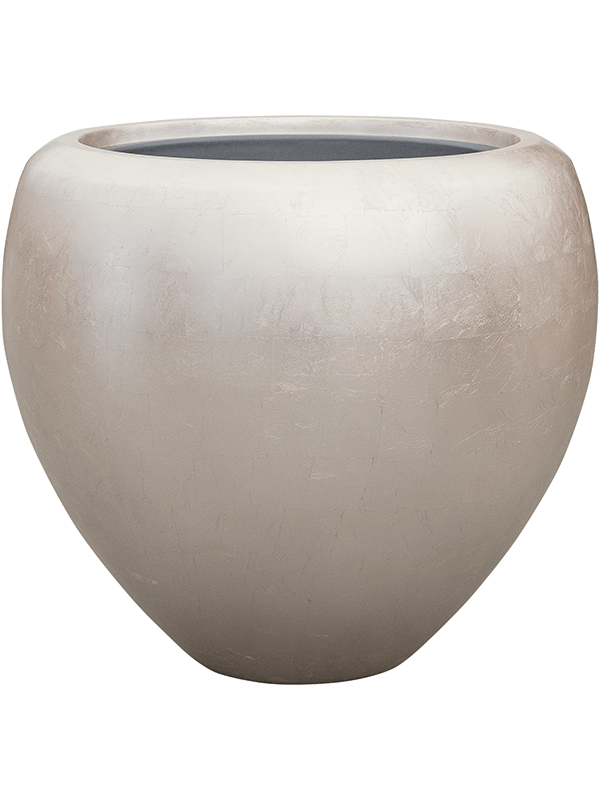 Vaso Baq Metallic Silver Leaf Couple Matt Light Champagne (with Liner)