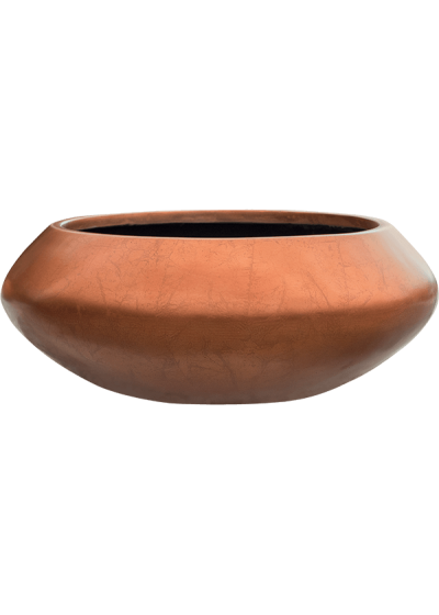 Vaso Baq Metallic Silver Leaf Bowl Ufo