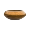 Vaso Baq Metallic Silver Leaf Bowl Ufo Matt Honey