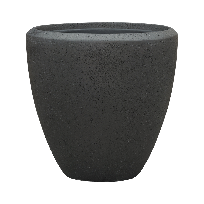 Vaso Baq Polystone Plain Couple Smoke (with Liner)