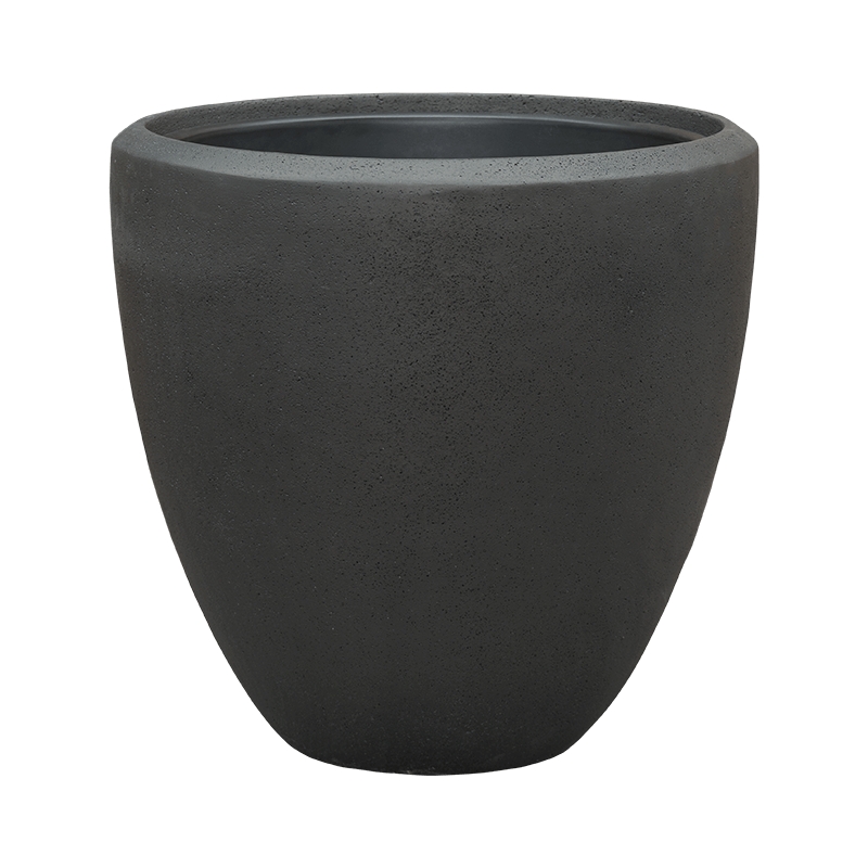 Vaso Baq Polystone Plain Couple Smoke (with Liner)