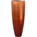 Vaso Baq Metallic Silver Leaf Partner Matt Copper Planter (with Insert Pot)