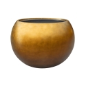 Vaso Baq Metallic Silver Leaf Globe Matt Honey Premium Quality Planter