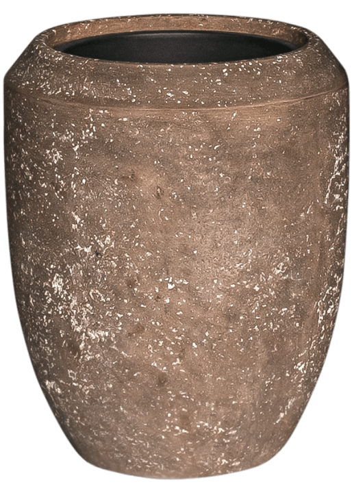 Vaso Baq Polystone Coated Plain Coppa Rock (with Liner)