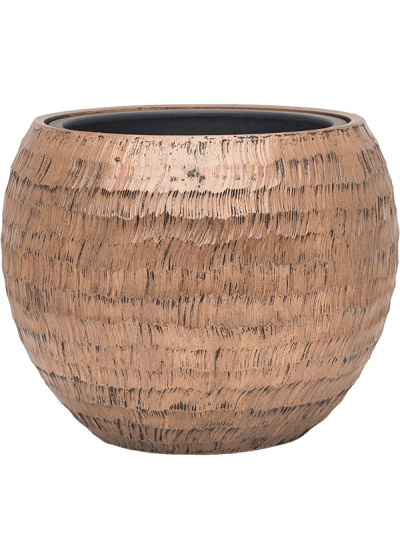 Vaso Baq Opus Hammered Globe Gold (with Liner)