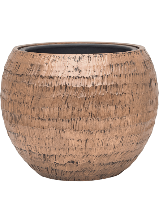 Vaso Baq Opus Hammered Globe Gold (with Liner)