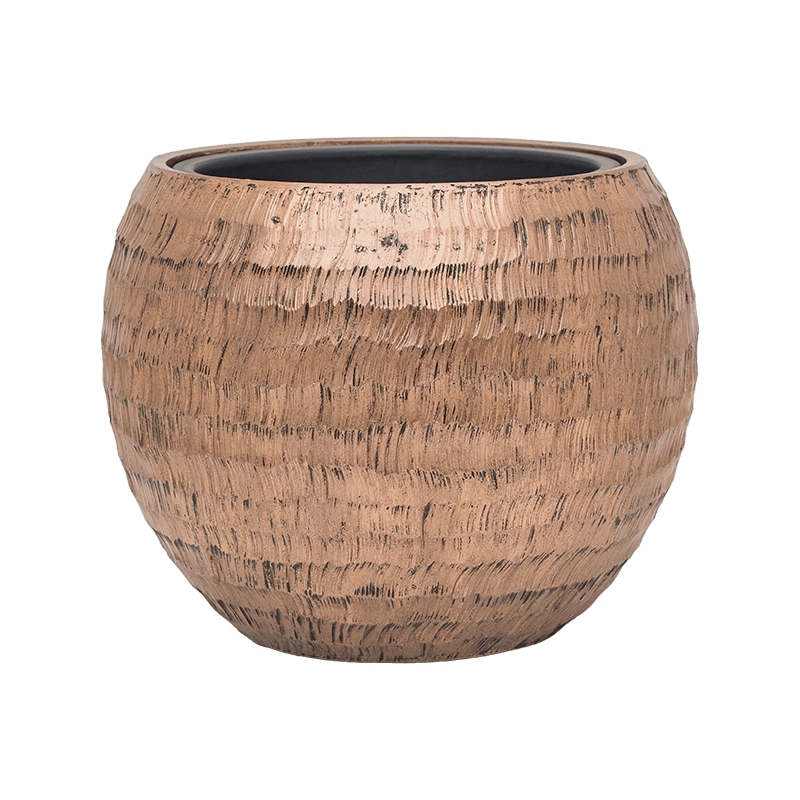 Vaso Baq Opus Hammered Globe Gold (with Liner)
