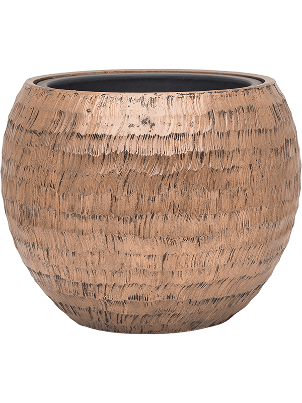 Vaso Baq Opus Hammered Globe Gold (with Liner)