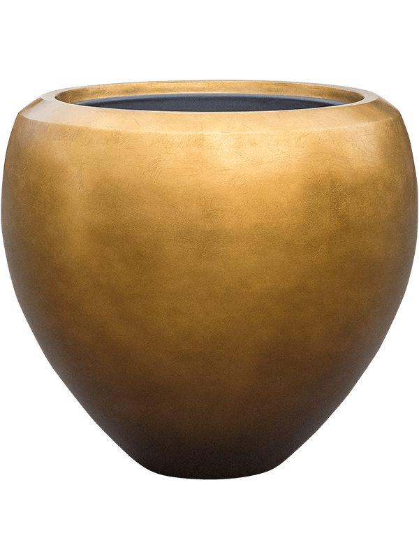 Vaso Baq Metallic Silver Leaf Couple Matt Honey (with Liner)