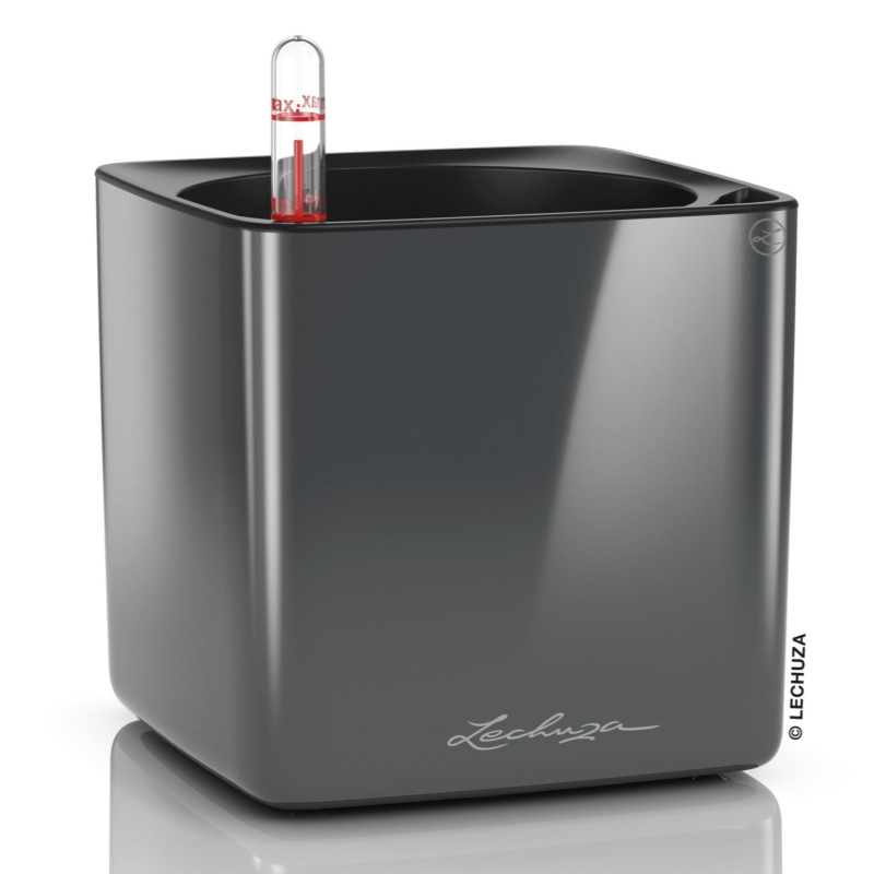 Vaso LECHUZA CUBE Glossy