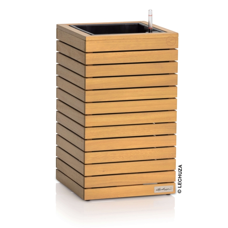 Vaso LECHUZA PALO High in legno di Eucalipto FSC®