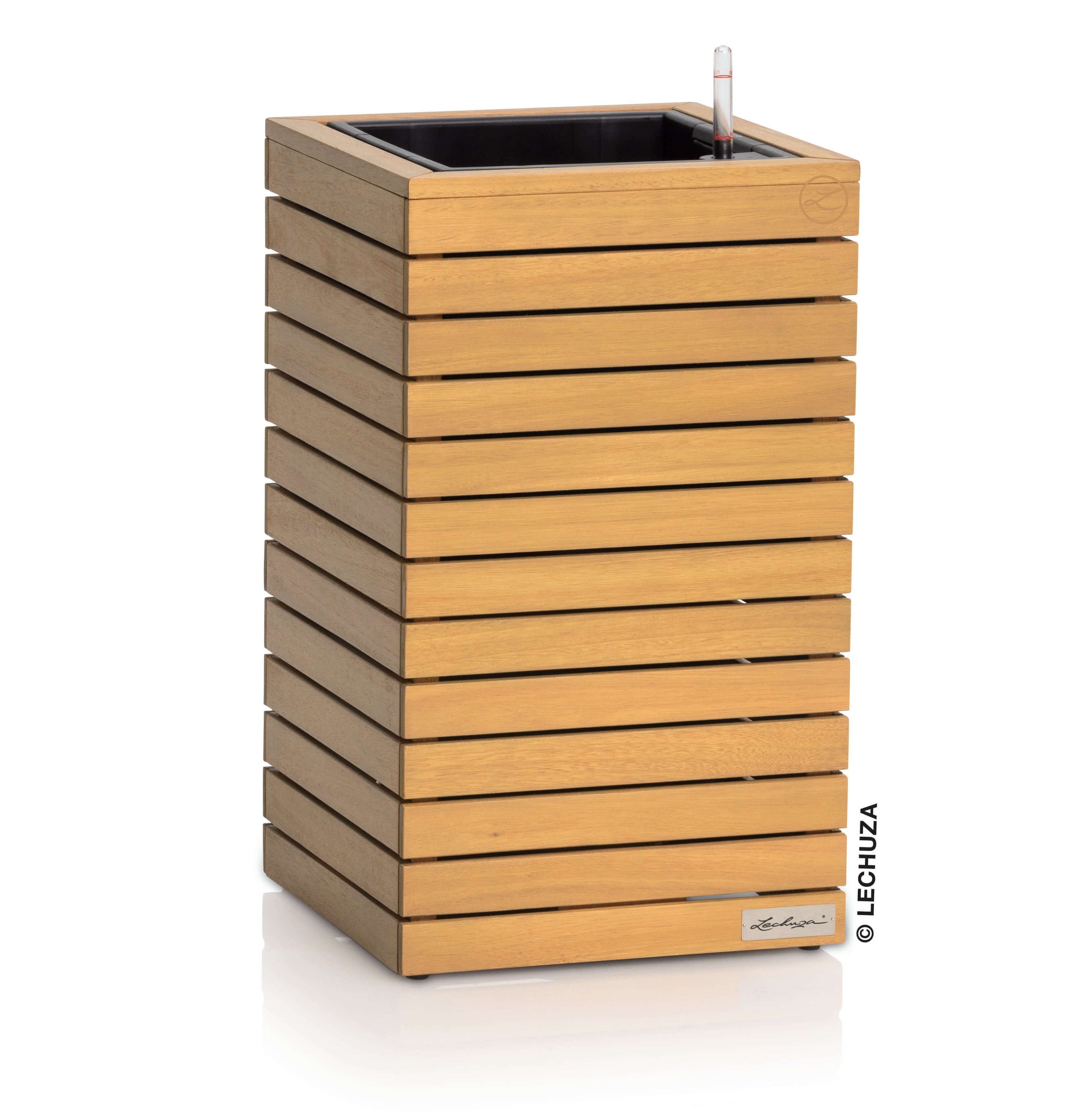 Vaso LECHUZA PALO High in legno di Eucalipto FSC®