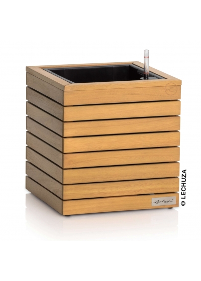 Vaso LECHUZA PALO Natural Wood low