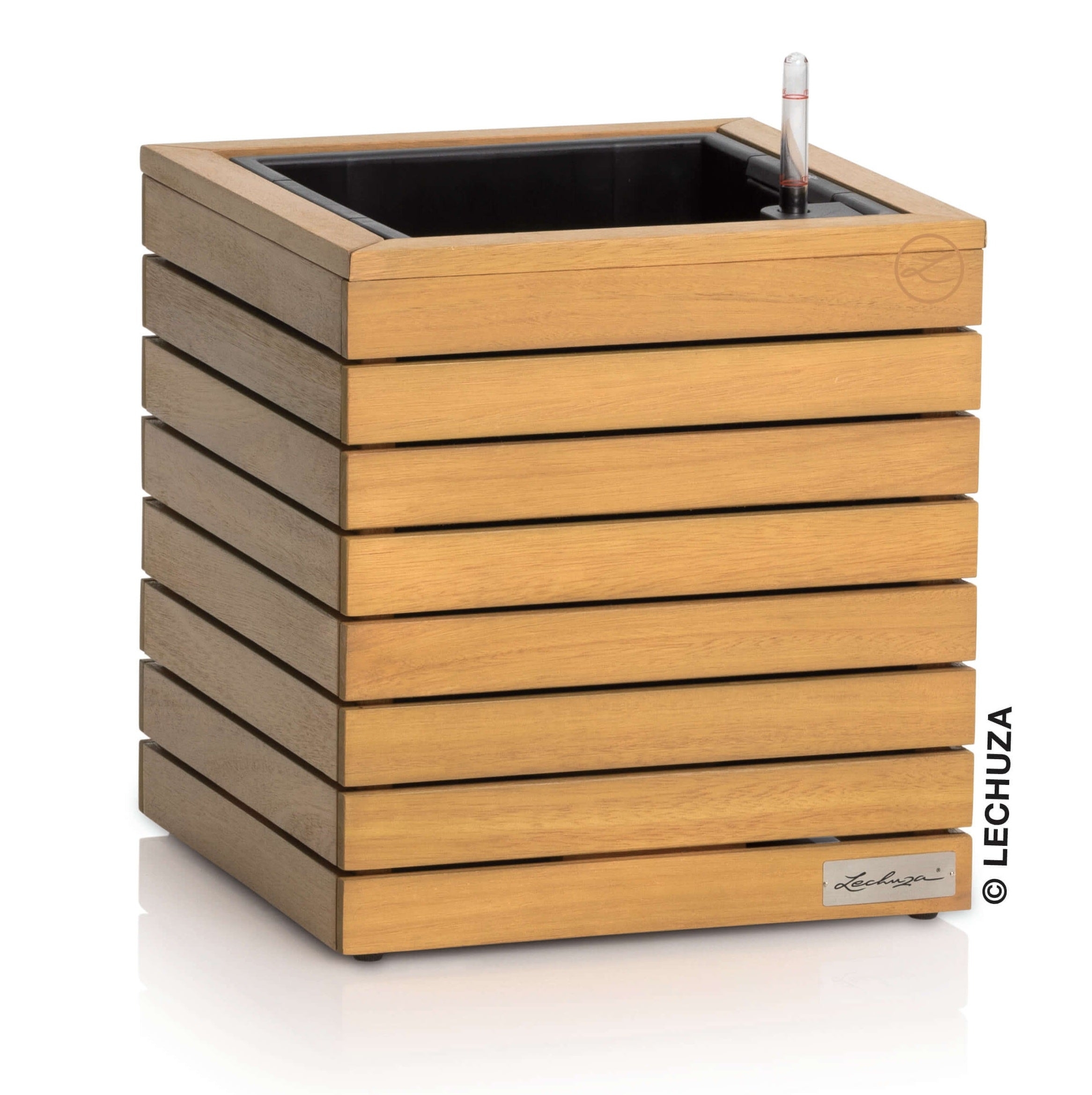 Vaso LECHUZA PALO Natural Wood low