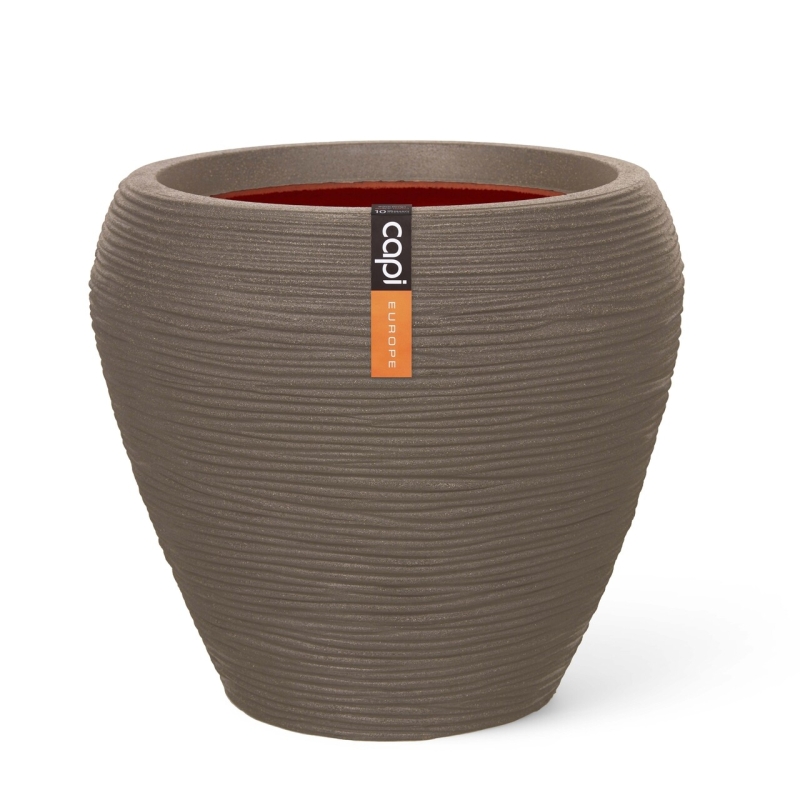 Vaso Capi Nature Rib NL Taper Vase Round
