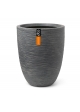 Vaso Capi Vase Elegant Low Cork Rib NL Terrazzo