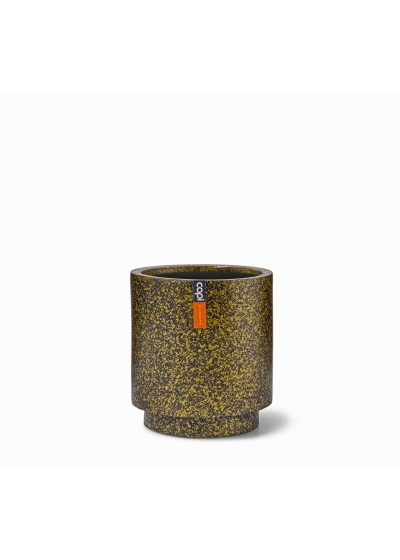 Vaso Capi Vase Cylinder Terrazzo Gold