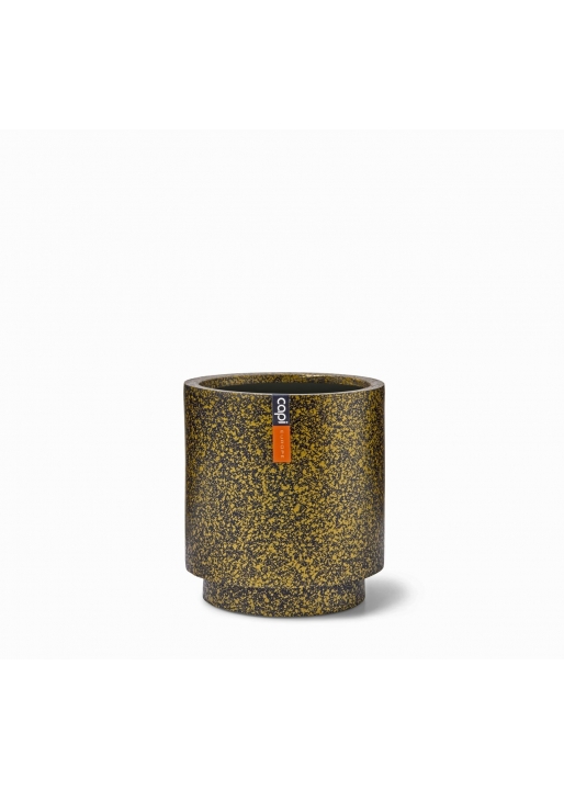 Vaso Capi Vase Cylinder Terrazzo Gold
