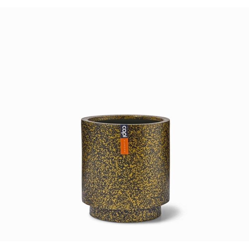 Vaso Capi Vase Cylinder Terrazzo Gold