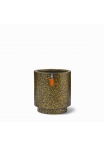 Vaso Capi Vase Cylinder Terrazzo Gold