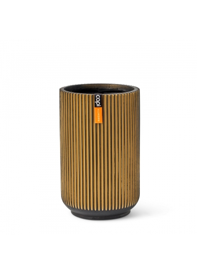 Vaso Capi Vase High Groove Black