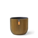 Vaso Capi Planter Ball Groove Black