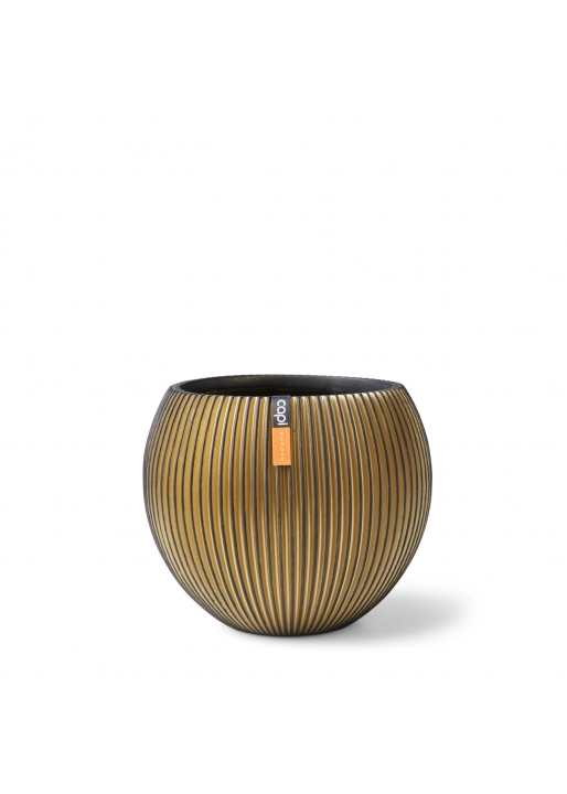 Vaso Capi Vase Ball Groove Black
