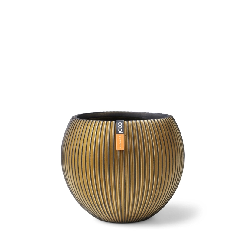 Vaso Capi Vase Ball Groove Black