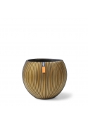 Vaso Capi Vase Ball Groove Black