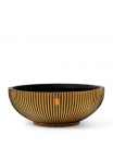 Vaso Capi Bowl Groove Black