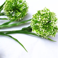 Hydrangea • Cespuglio Artificiale • Verde/Bianco • UVR/FR • H. 35 cm, Ø 15 cm