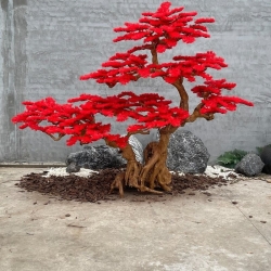 Pino bonsai artificiale Pino Rosso 180 cm