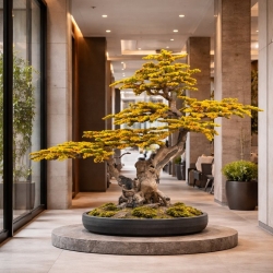 Pino bonsai artificiale Pino Giallo 180 cm