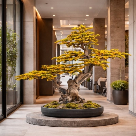 Pino bonsai artificiale Pino Giallo 180 cm