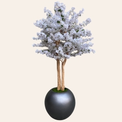 Albero di ciliegio artificiale Biancaneve 230 cm