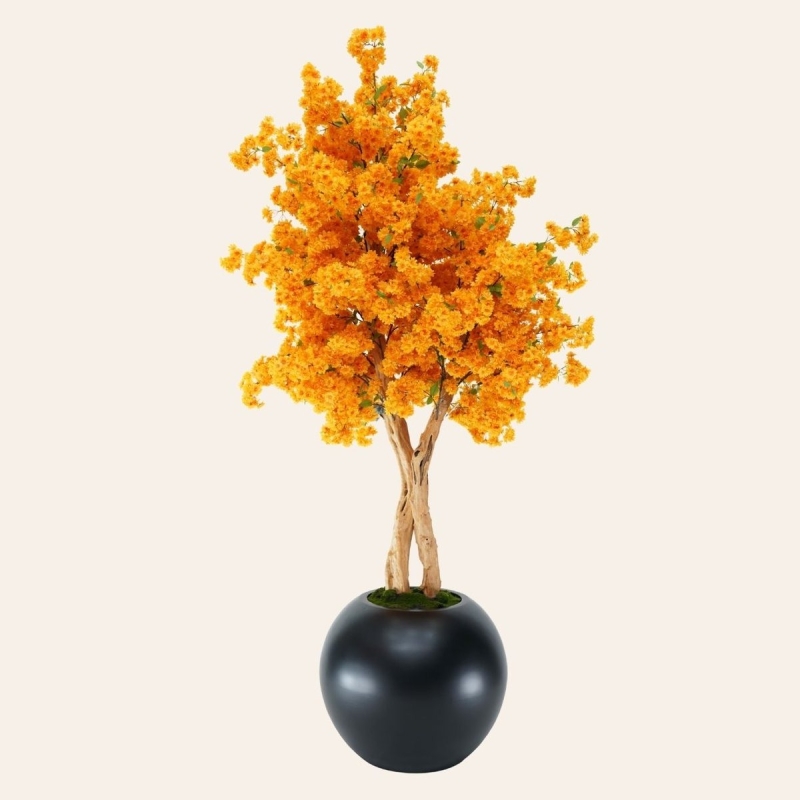 Albero di ciliegio giallo artificiale Sole 240 cm