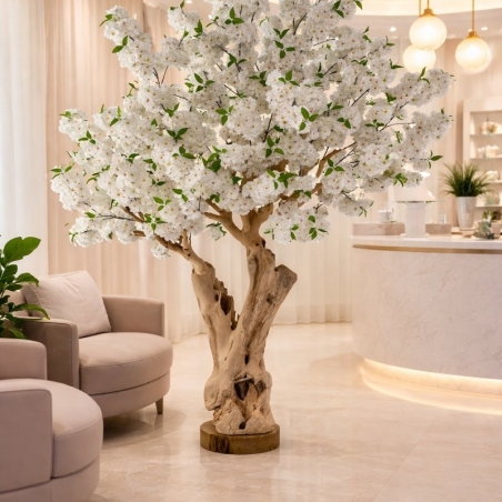 Ciliegio bianco artificiale Flavia 220 cm