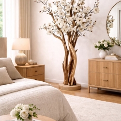 Magnolia bianca artificiale Hoshi 170 cm