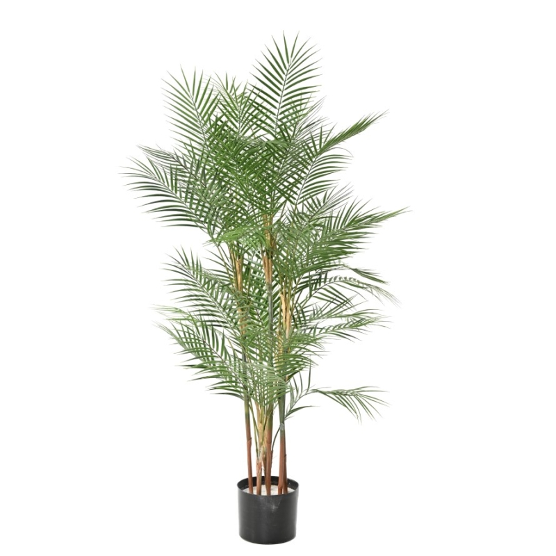 Palma Areca artificiale multifusto in PE 140-210 cm