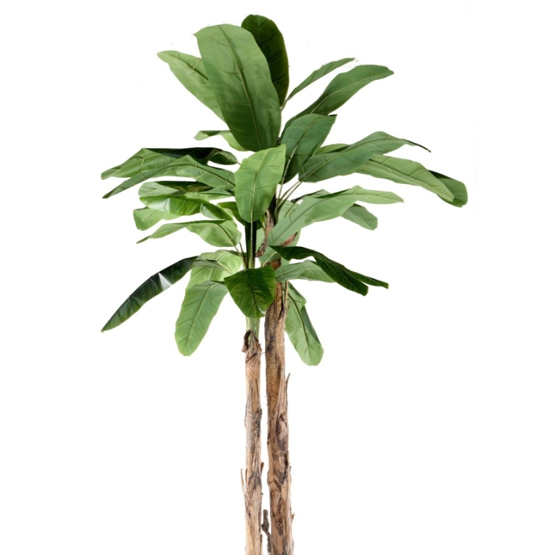 Artificial giant banana tree double trunk 400 cm