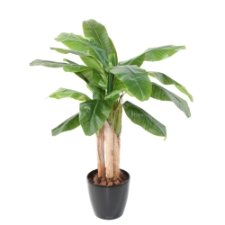 Banano artificiale tre tronchi 132-240 cm