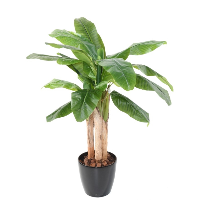 Banano artificiale tre tronchi 132-240 cm