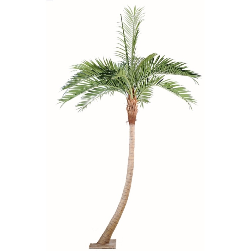 Artificial curved coconut palm 270-700 cm