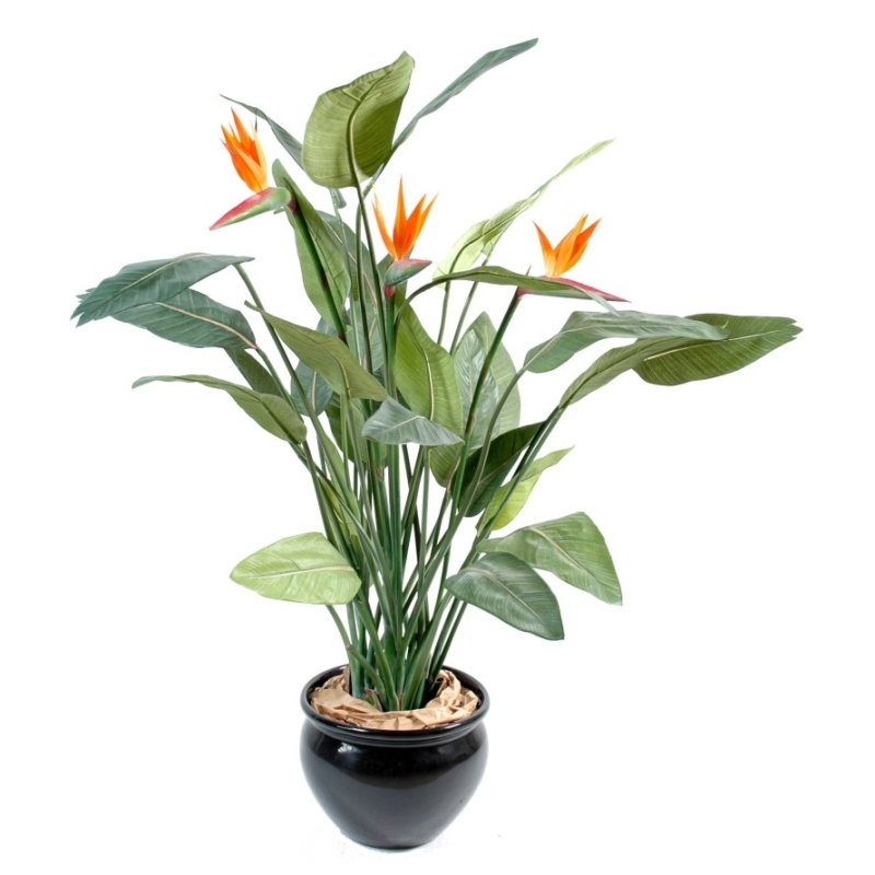 Strelitzia artificiale 3 fiori 150 cm
