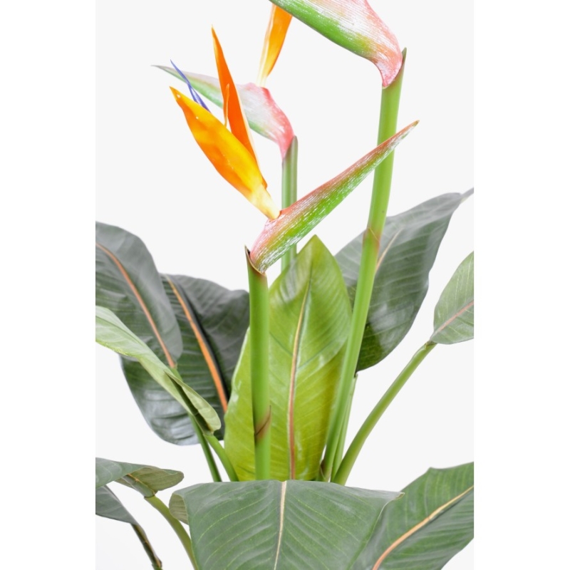 Artificial Strelitzia 3 large flowers 98 cm