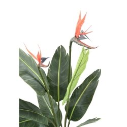 Artificial Strelitzia 2 flowers 9 leaves 95 cm